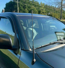 Antena de 16" pulgadas varilla de mástil de goma negra radio AM/FM para Nissan Frontier 1998-2023