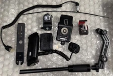 Quantaray Flash with Dedicated OFF Camera Cord Nikon with  Mix Of Attachments  