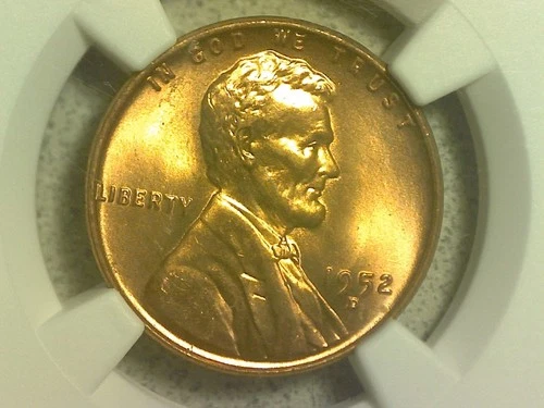 1952-D 1c Lincoln Wheat Small Cent Full Red NGC MS 66 RD Free Shipping