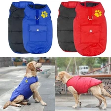 Dog Winter Jacket, Waterproof Windproof Dog Vest for Large Medium Small Dogs