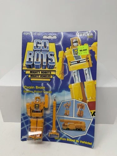 Crain Brain Crane Mighty Robots 1984 Tonka Gobots Vintage Figure NEW SEALED
