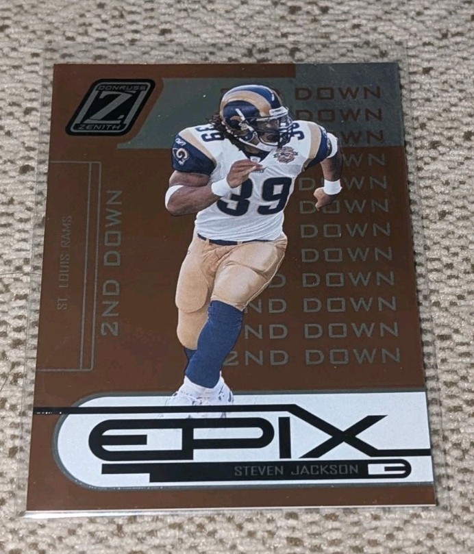 2005 STEVEN JACKSON ZENITH EPIX ORANGE 2ND DOWN /600 (RAMS) #E-15