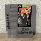 Vintage Friday the 13th Nintendo NES Game Cartridge Only Cleaned & Tested Retro