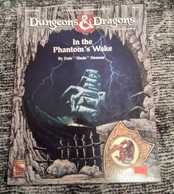 TSR 2nd ed D&D - In the Phantom's Wake  - Very Good Condition / Incomplete