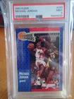 1991 Fleer Basketball Bulls Michael Jordan League Leader Card #220 PSA 9 QTTY