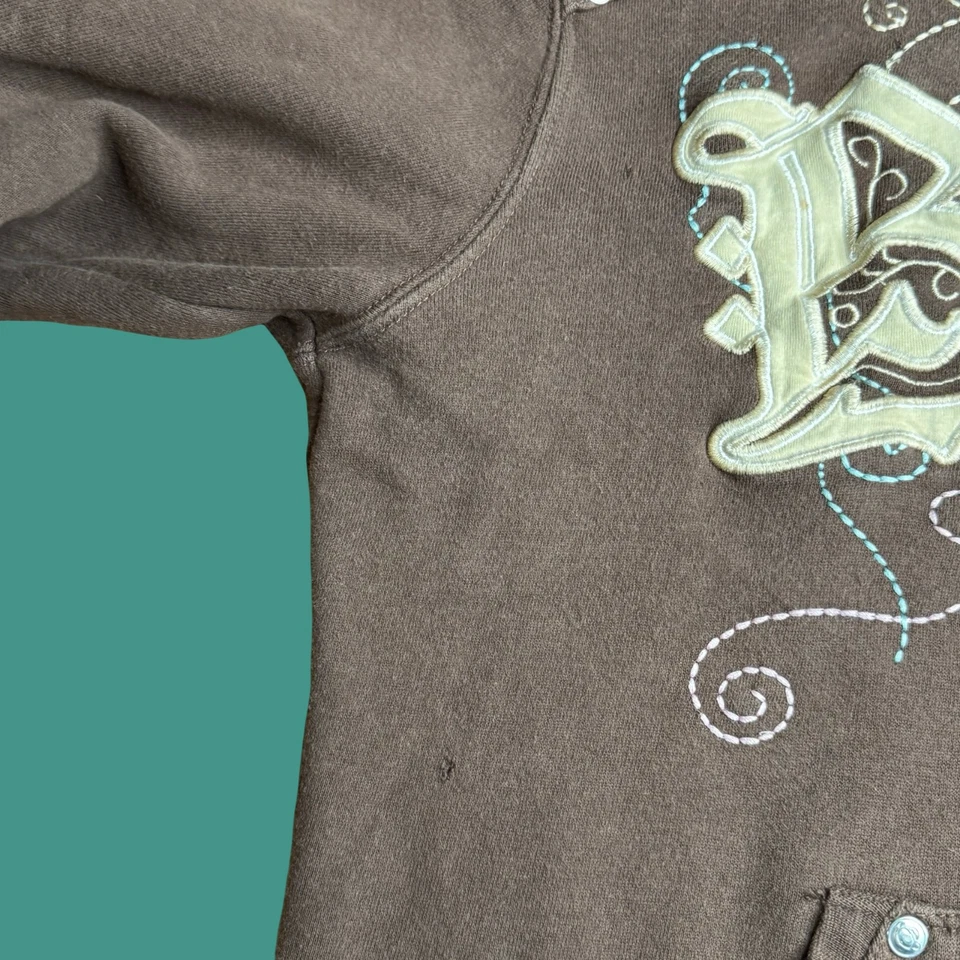 Bobby Jack Niñas XL Marrón Sudadera con Capucha Gráfica Edición Especial 5º Aniversario Vintage Y2K Foto 4 de 4