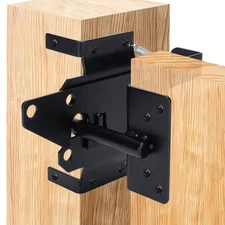 Heavy Duty Self-Locking Gate Latch Automatic Gravity Lever for Wood PVC & Metal