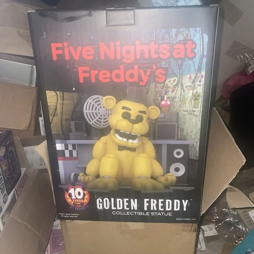 Five Nights at Freddy's 10th Anniversary Golden Freddy Statue I Can Ship Now!