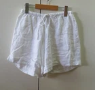 =Pretty White Linen Shorts from DISSH - Size XS