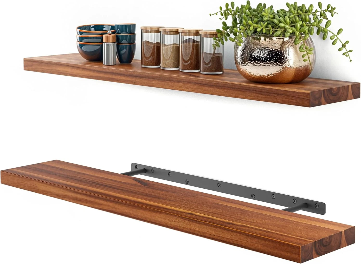BATODA Set of 2 36" Wood Floating Shelves Wall Mounted – Rustic Farmhouse Wooden
Opens in a new wind