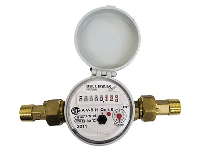 WRAS Approved Single-Jet Cold Water Meter 1/2" BSP (15mm) with Pulse Option