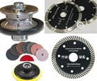 Stone Granite Polishing Kit Diamond Pads Blade 1-1/4" Full Bullnose Profiler bit