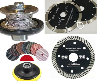 Power Tools Abrasives Diamond Pads Turbo Blade 3/8'' Full Bullnose Router Bit