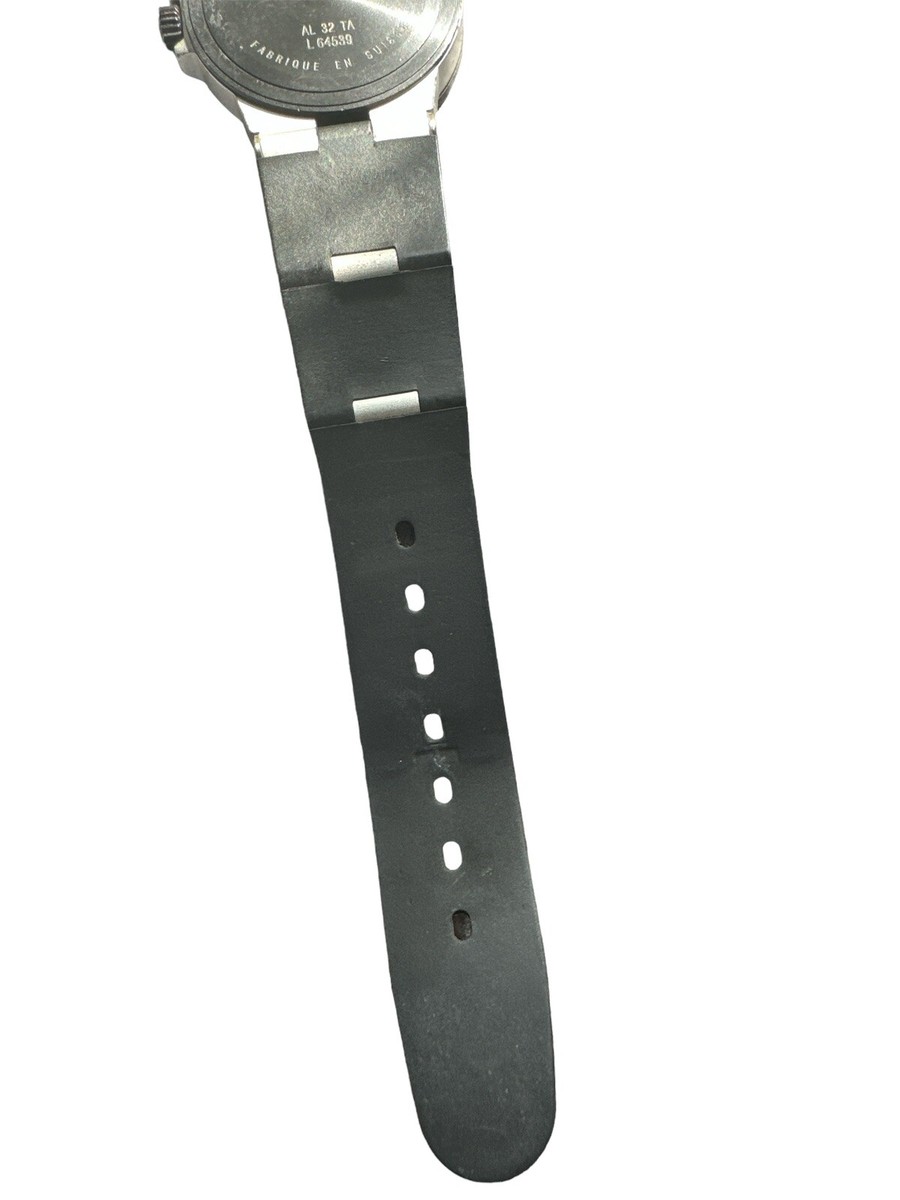 Bvlgari Aluminum AL32TA Black Dial Boys Watch Quartz 