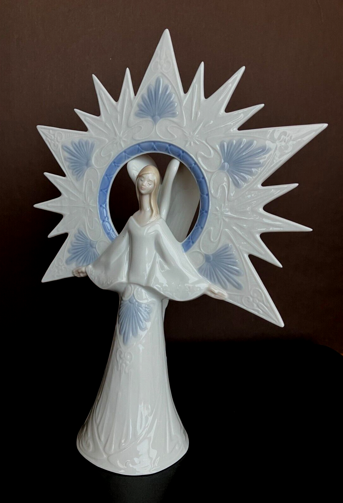Lladro "Angel of Light" Tree Topper Figurine Mint 10" x 7" eBay