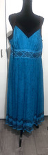 Women's Dress 100% Silk Y2K Brown Teal Pleated Flown Fairycore