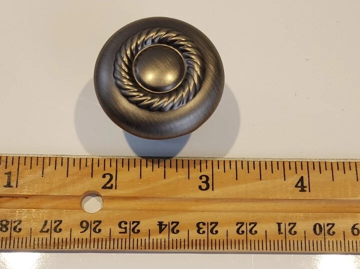 LOTE x4 x4 de perilla de gabinete Jeffrey Alexander Hardware Resources Z117-BNBDL de 1-1/4" de diámetro Foto 3 de 4