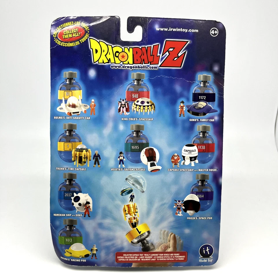 Dragon Ball Z King Cold's 2001 nave espacial y cápsula de coleccionista Irwin juguetes sellados Foto 2 de 4