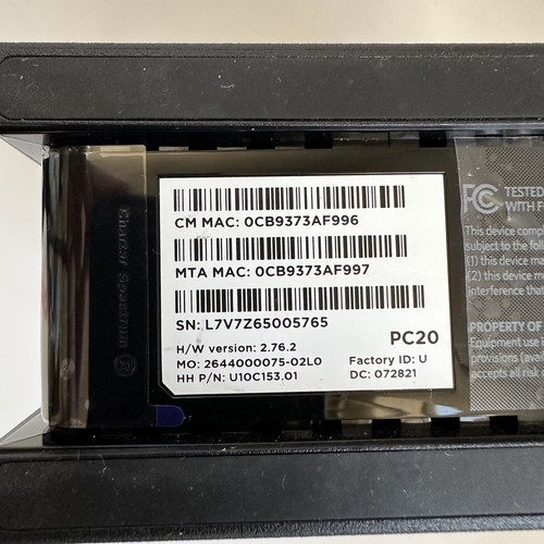 Spectrum EU2251 DOCSIS 3.1 eMTA 2.5G Cable Modem for Spectrum