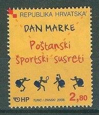 KROATIEN TAG DER BRIEFMARKE WETTKAMPF DER POSTBOTEN ZUSTELLER SPORT 2008 ** 