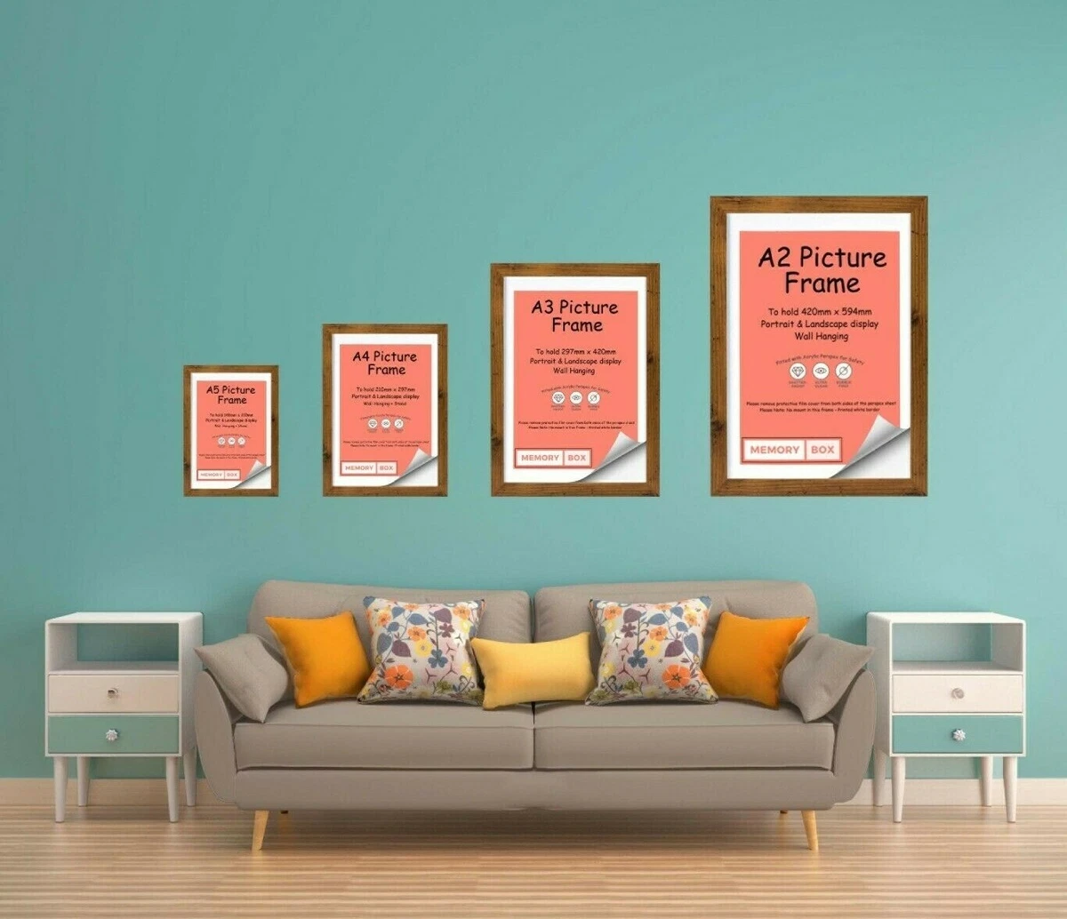 Poster Holders Wall Mounted: A2, A3 & A4 Poster Frames