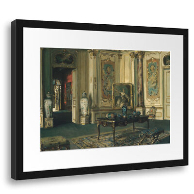 Reproduction Tableau Walter Gay 'Le Grand Salon' Musée Jacquemart-André - Toile Encadrée Prête à Accrocher