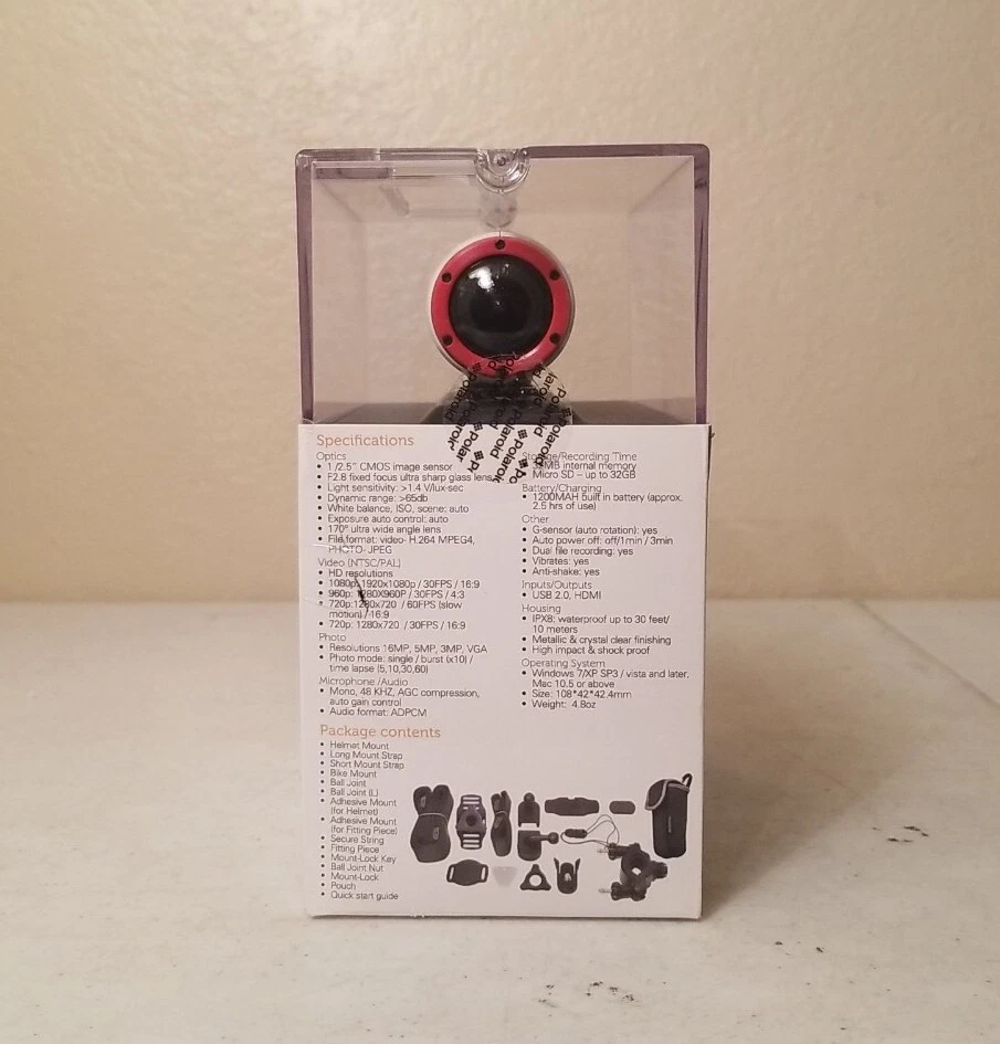 New Polaroid Xs100i HD Professional Action Camera Extreme Edition 2012 - Image 4 of 4