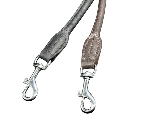 Cuero Premium Perro Plomo, Anillos Metálicos Fuertes No Ajustables y Cuero Artesanal - Imagen 10 de 17