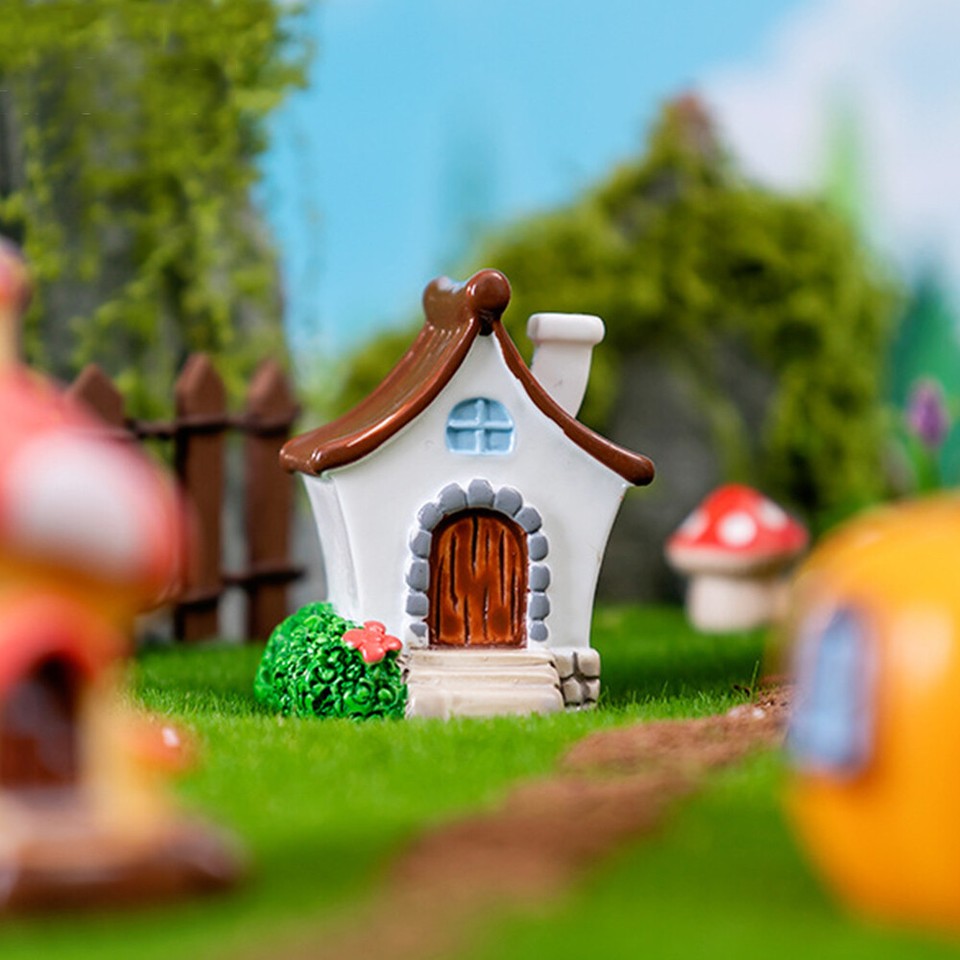 Miniatura Resina Tronco Micro Paesaggio Fata Giardino Ornamento Mini