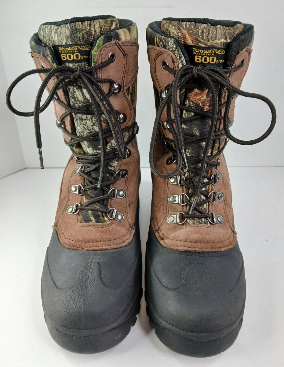Bushmaster Thinsulate leather camo boots men’s 6 insulated hunting outdoor laces Bushmaster Thinsulate 600gm Ultra Camo Hunting Boots Mens  main image 2