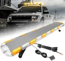 1pcs 46” LED LOW PROFILE EMERGENCY BEACON LIGHT BAR CAR TOW WRECKER STROBE LIGHT