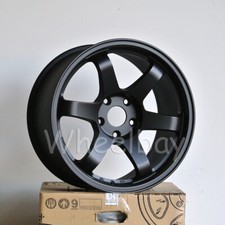 4 Pcs Rota Wheel Grid 17x9 5x114.3 42 73 Satin Black .
