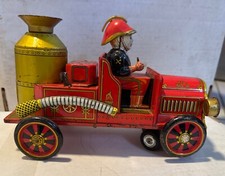 Vtg MASUDAYA MODERN TOYS Fire Engine Antique Toy F.D. No. 8 Vehicle