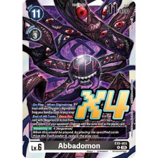 4X Abbadomon EX9-055 Rare Versus Monsters NM Digimon Card Game