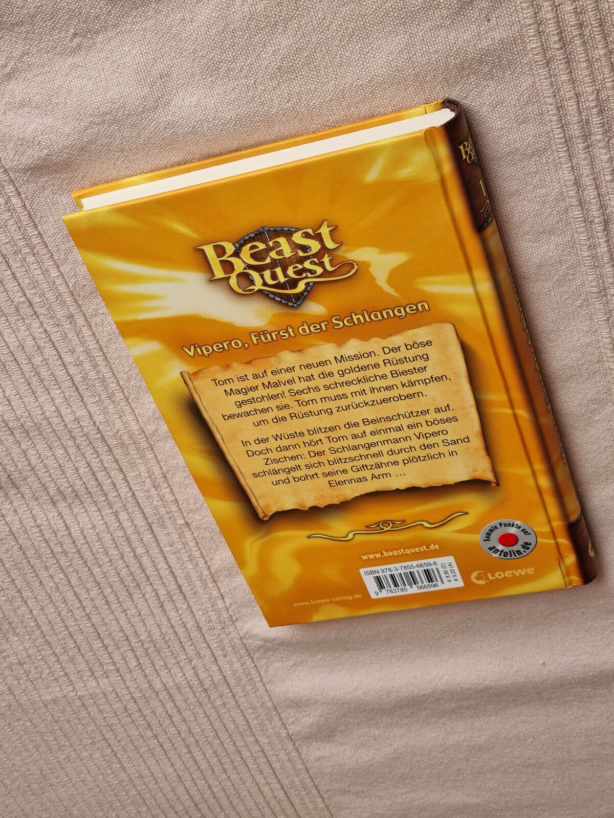 Thumbnail - Beast Quest, Band 10: Vipero, Fürst Der Schlangen (adam Blade, Loewe)