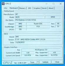 L56021-002 HP M01-Fxxx AM4 Erica2 Motherboard mATX L56021-602 USA Seller