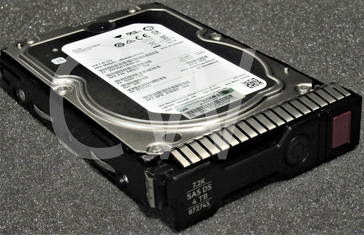872745-001 872487-B21 HPE 4TB 7200RPM 12Gbps 3.5