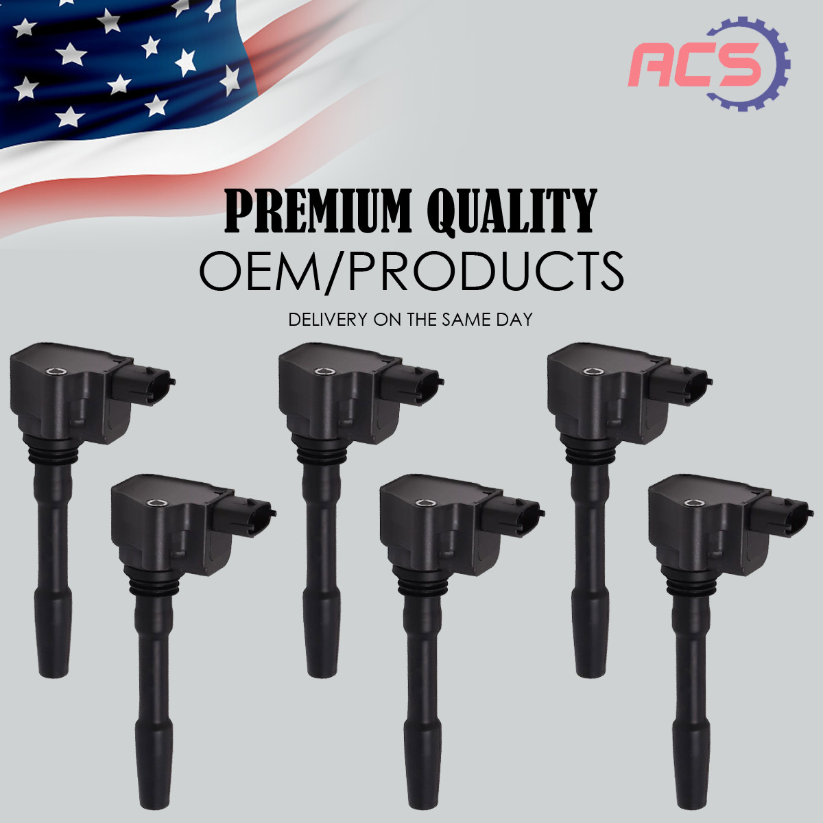 6PCS Ignition Coil OEM For 2014-2021 Maserati Ghibli Levante Quattroporte 288233