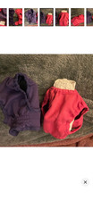 Lot of 2 Reusable PUP Cloth Diaper - Pink Purple Small- 5-12 lbs dogs. Like chi