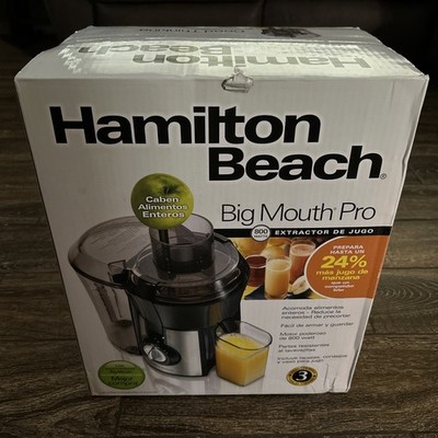 Hamilton Beach Big Mouth Pro Juice Extractor 67608Z - New In Box - 800W Black