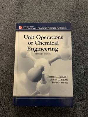 Unit Operations of Chemical Engineering (7th Edition) McCabe Smith Hard Copy