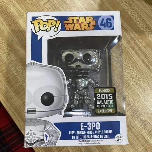 Funko Pop! Star Wars E-3PO Silver #46 Galactic Con Exclusive 2015 Vinyl Figure