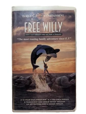Free Willy VHS 1993 Clamshell Release