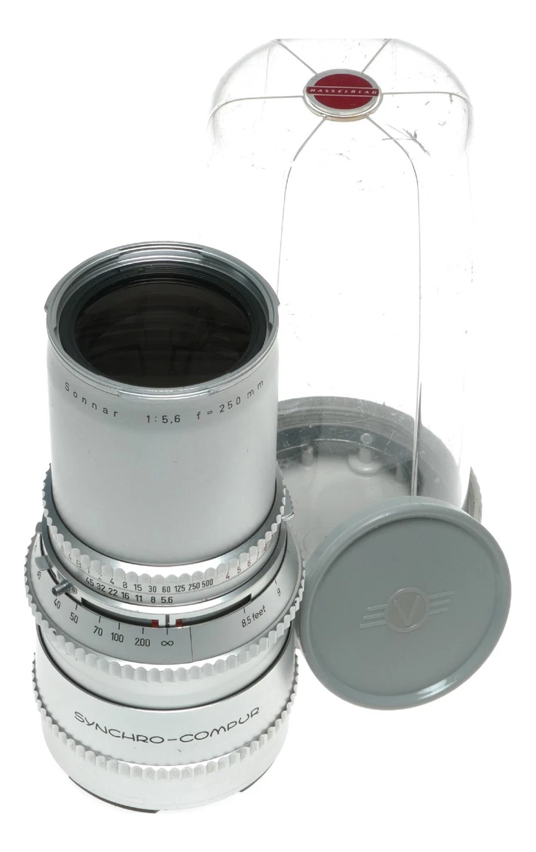 Hasselblad Sonnar 5.6 f=250mm Prime lens chrome fits 501C/M 5.6