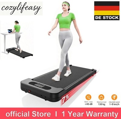 7% Steigung Laufband 2,5PS-Motor Elektrisches Walkpad Schreibtisch Fernbedienung