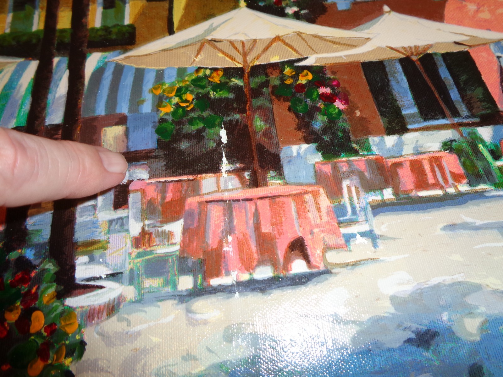 Howard Behrens Signedand numbered D 13/100 "Inn at Lake Garda" Serigraph Unframe