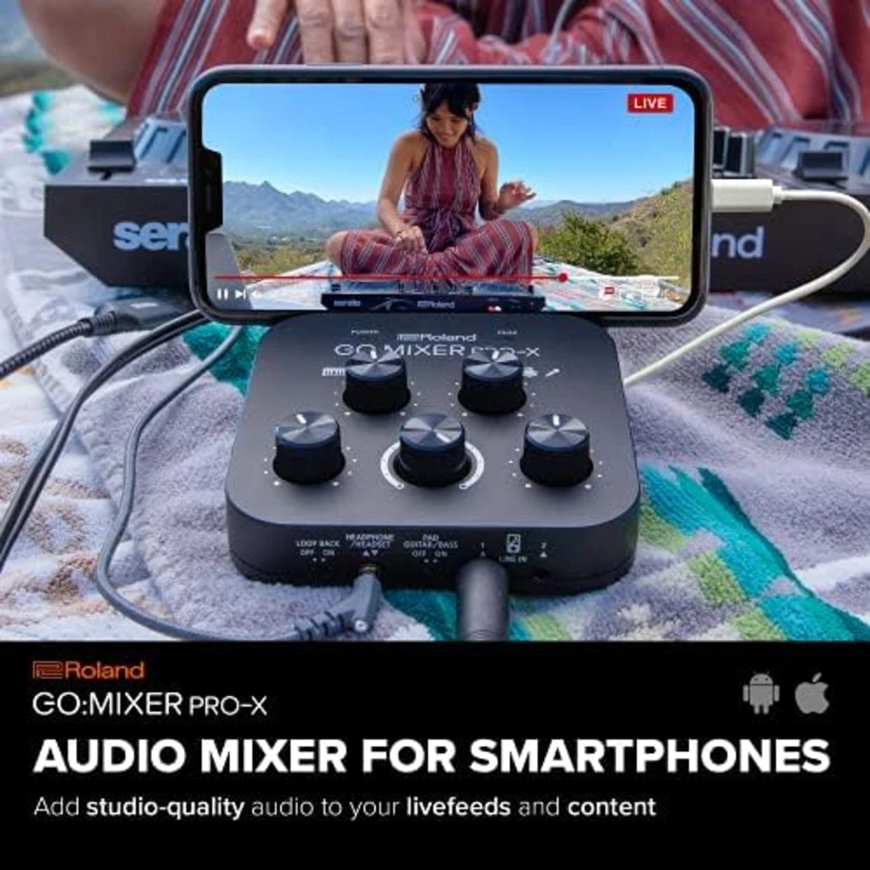 Roland GO:MIXER PRO-X Mobile Devices Portable Mixer F/S w/Tracking# Japan New - Image 2 of 4
