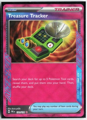 POKEMON Treasure Tracker [PRE 131/131] ACE SPEC Rare Holofoil NM
