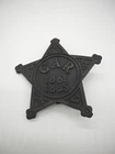 Antique Cast Iron GAR Star Grave marker Grand Army Of The Republic