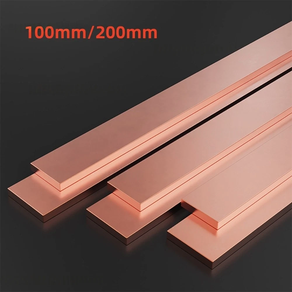 LANGLITZ Kupferflachstange – 20x2 Mm, 500 Mm Länge, E-Cu Ziehhart, Für Elektro & Lötanwendungen